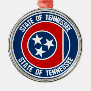 Ornement En Métal Emblème rond du Tennessee