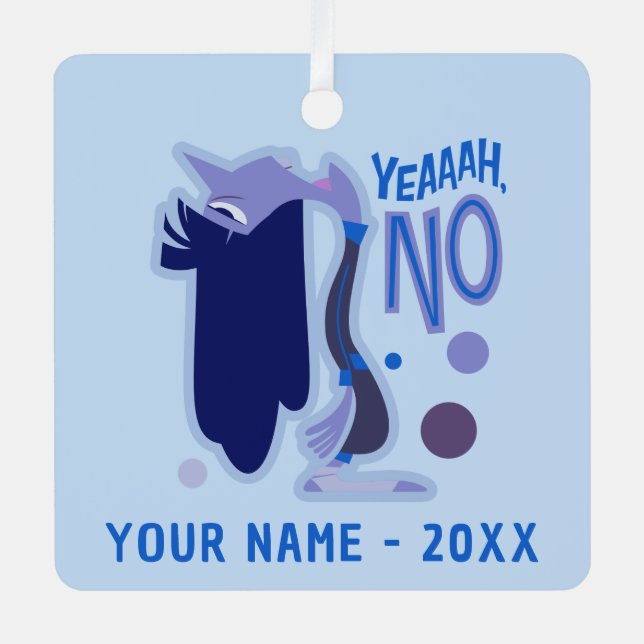 Ornement En Métal Ennui "Yeaah, non" (Recto)