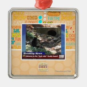 Ornement En Métal Entrée au côté en noir