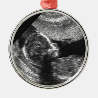 Ornement En Métal Ęr Noël du bébé