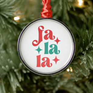 Ornement En Métal Fa La La - Festive vacances Typographie Design