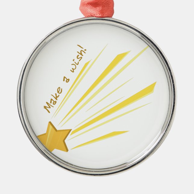 Ornement En Métal Faites un souhait (Devant)