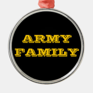 Ornement En Métal Famille de l'Armée de terre