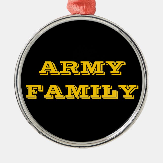 Ornement En Métal Famille de l'Armée de terre (Devant)