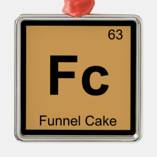 Ornement En Métal Fc - Chimie de beignet en entonnoir Symbole du tab