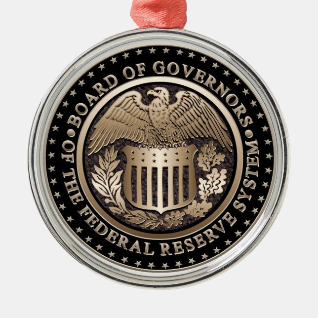 Ornement En Métal Federal Reserve (Devant)