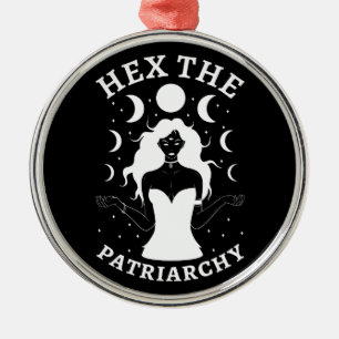 Ornement En Métal Feminist Witch - Hex The Patriarchy II
