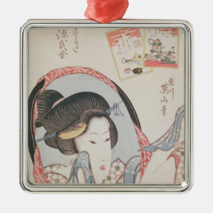 Ornement En Métal Femme à son miroir, c.1830 édité