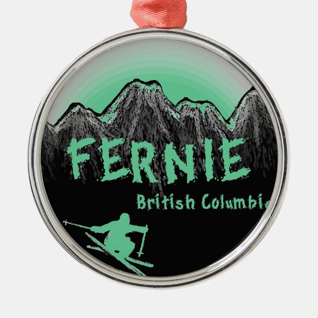 Ornement En Métal Fernie Colombie-Britannique Canada (Devant)