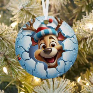 Ornement En Métal Fête de Noël en 3D