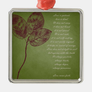 Ornement En Métal Feuille grunge vert