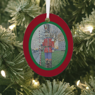 ORNEMENT EN MÉTAL FIGURE DU SOLDAT DE JOUET / NUTCRACKER