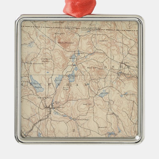 Ornement En Métal Fitchburg, Massachusetts (Devant)