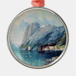 Ornement En Métal Fjord en Norvège peinture par Lev Lagorio