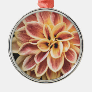 Ornement En Métal Fleur Dahlia Élégante Été (Art Floral)