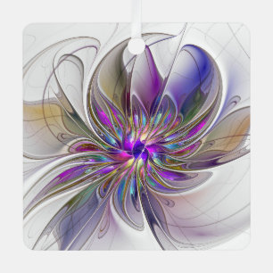 Ornement En Métal Fleur d'art Abstrait, énergique et coloré