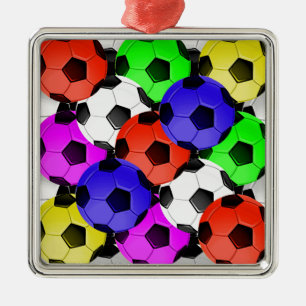 Ornement En Métal Football américain multicolore