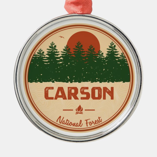 Ornement En Métal Forêt nationale de Carson (Devant)