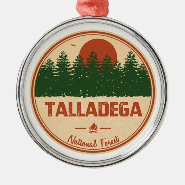 Ornement En Métal Forêt nationale de Talladega (Devant)