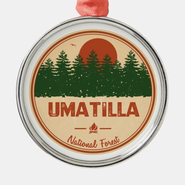 Ornement En Métal Forêt nationale d'Umatilla (Devant)