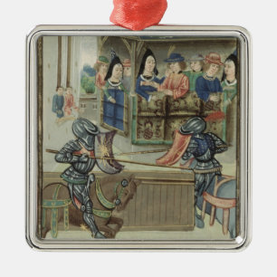 Ornement En Métal Fr.16830 f.16v font la chronique de Jacques de