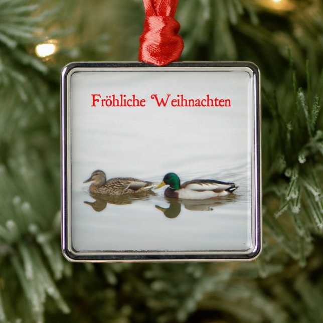 Ornement En Métal Frohliche Weihnachten - Majards (Arbre)