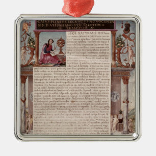 Ornement En Métal Frontispice pour réserver I montrant une page de