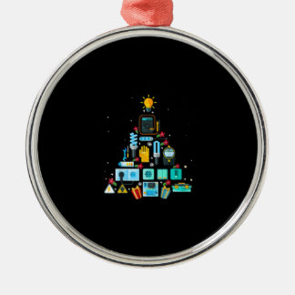 Ornement En Métal Funny Electrician