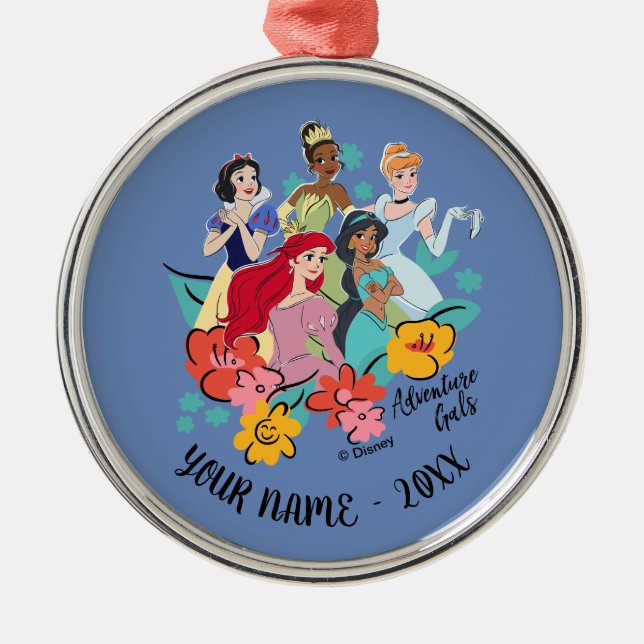 Ornement En Métal Gals d'aventure Disney Princess (Devant)