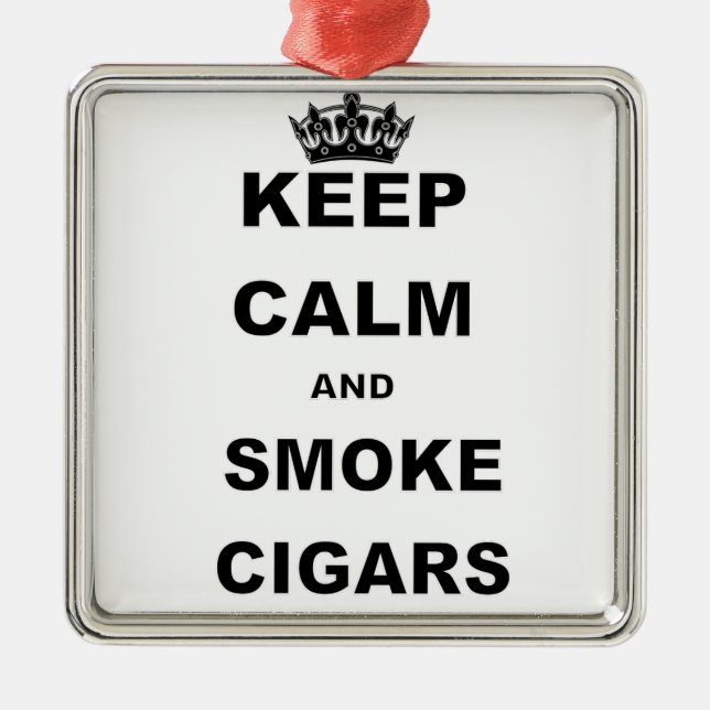 Ornement En Métal GARDER CALME ET FUMER CIGARS.png (Devant)