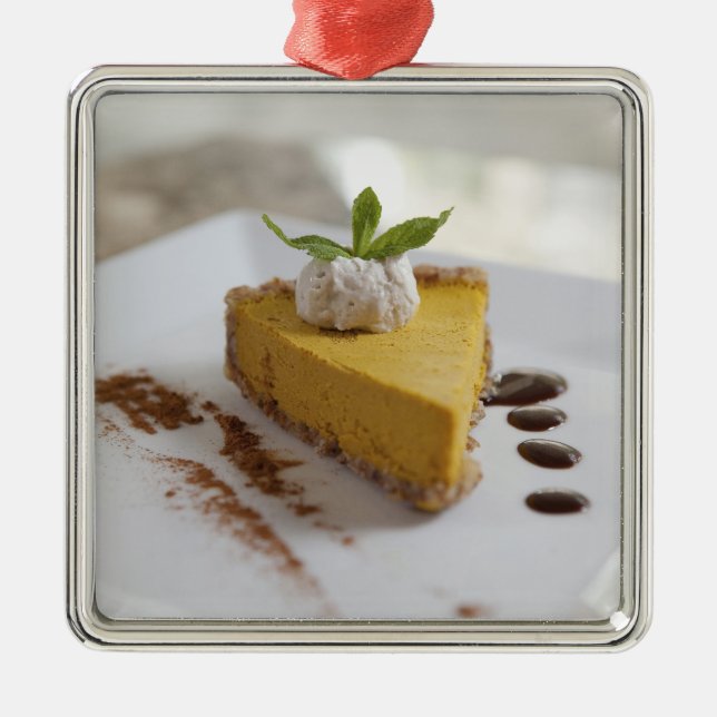 Ornement En Métal Gâteau au fromage et citrouille (Devant)