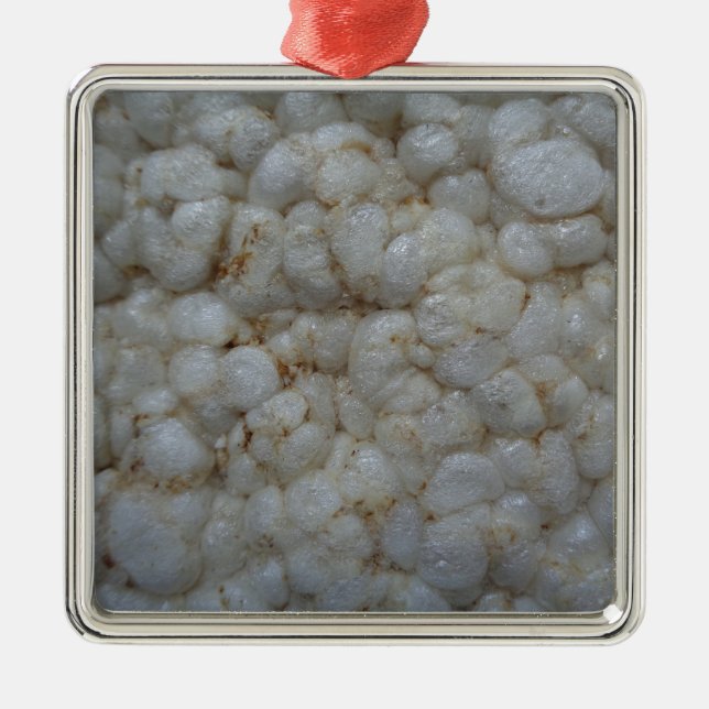 Ornement En Métal Gâteau de riz, Alimentation saine, Snack blanc (Devant)