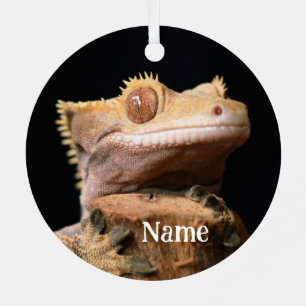 Ornement En Métal Gecko Lizard personnalisé en noir