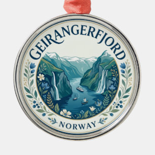 Ornement En Métal Geirangerfjord Norvège