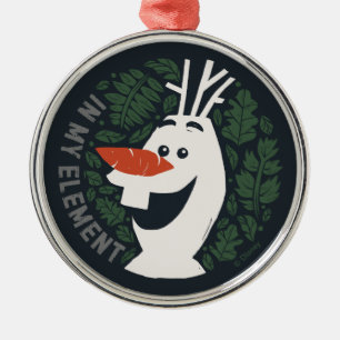 Ornement En Métal Gelée 2 : Olaf  Dans mon élément