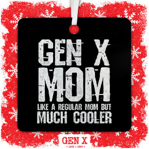 Ornement En Métal Génération X Mom Gen Xer Mom 60s les années 70 80s