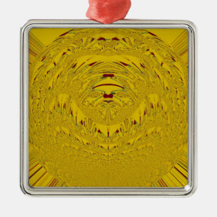 Ornement En Métal Golden Lion head pattern design