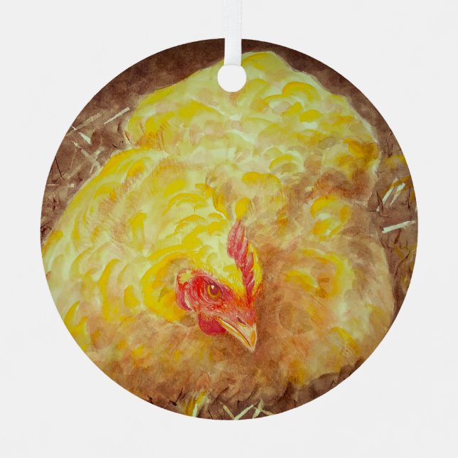 Ornement En Métal Goldie l'ornement du poulet (Recto)