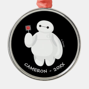 Ornement En Métal Grand héros 6 Baymax avec Lollipop