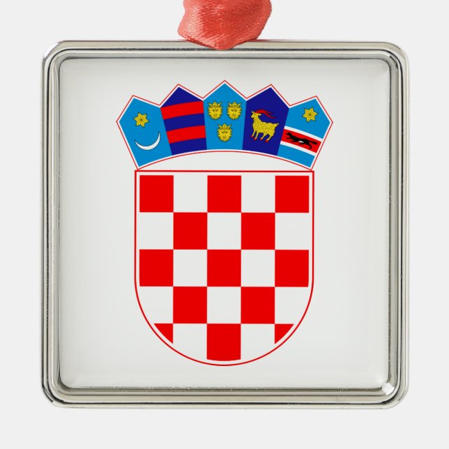 Ornement En Métal Grb Hrvatske, manteau des bras croate (Devant)