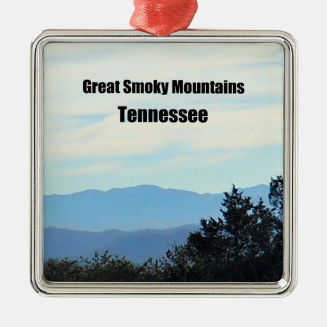 Ornement En Métal Great Smoky Mountains, Tennessee (Devant)