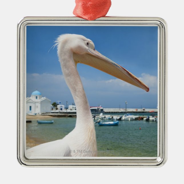 Ornement En Métal Grèce, Îles des Cyclades, Mykonos, Pélican sur (Devant)