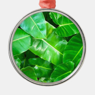 Ornement En Métal Green feuille Palm Leaf feuillage tropical jungle