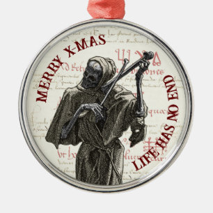 Ornement En Métal Grim Reaper Merry Xmas Ornament Charme