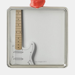 Ornement En Métal Guitare électrique blanche 3