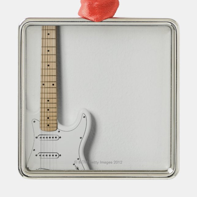 Ornement En Métal Guitare électrique blanche 3 (Devant)