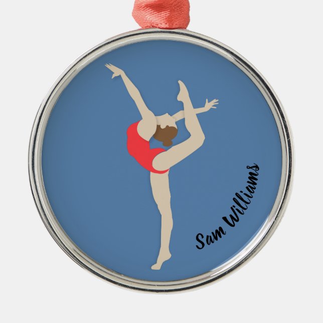 Ornement En Métal Gymnaste (Devant)