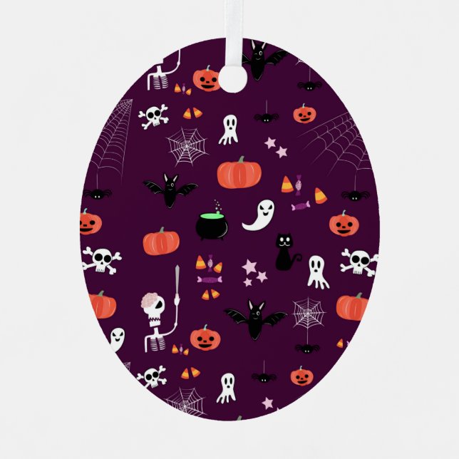 Ornement En Métal Halloween (Recto)