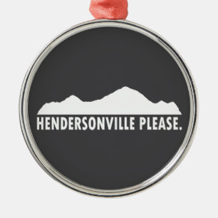 Ornement En Métal Hendersonville Caroline du Nord S'il vous plaît