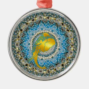 Ornement En Métal Henna Elephant Mandala Ganesha Cadeaux Mindfulness